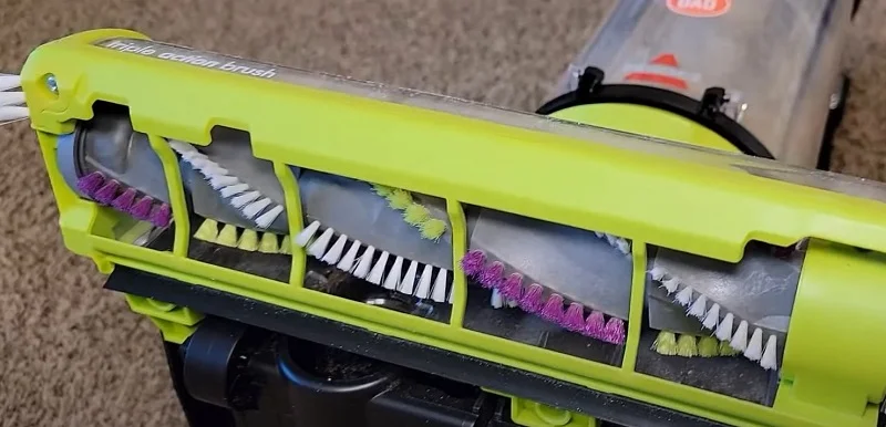 The triple action brushroll on both Bissell vacuum models