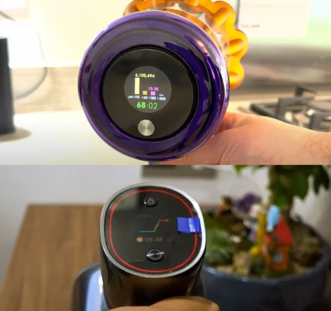 t30’s oled screen and dyson v15’s lcd screen
