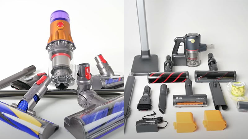 lg cordzero vs dyson v12: a handstick vacuum comparison