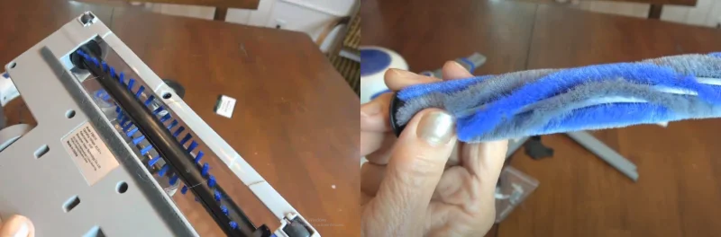 Orfeld V20's hard roller brush and soft roller brush