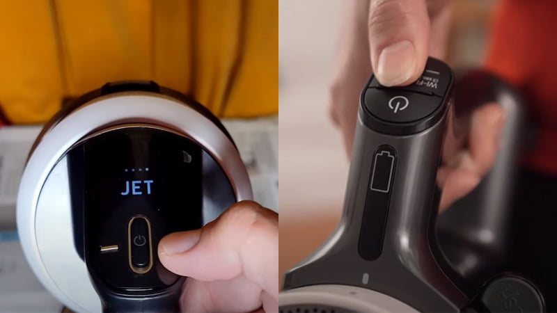 samsung bespoke jet vs lg cordzero's user interfaces